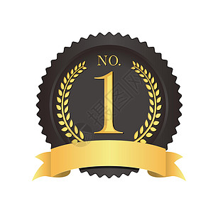 1号奖牌图标图示带有文字空间竞赛冠军产品奖章成就插图顾客店铺报酬金子图片