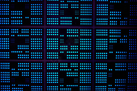 蓝色计算机灯长墙图片