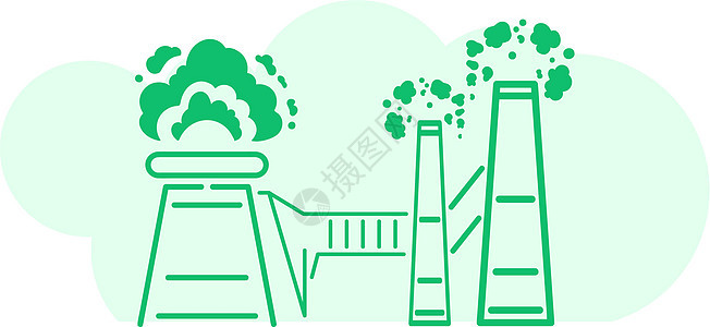 以绿色能源为主题的绿色背景 绿色星球和零废物概念 矢量图风暴插图卡通片阳光风车汽车生态创新活力商业图片