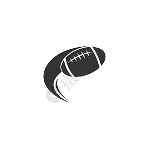 橄榄球图标徽标标识设计插图活动团队艺术徽章足球比赛椭圆形帖子排球夹子图片