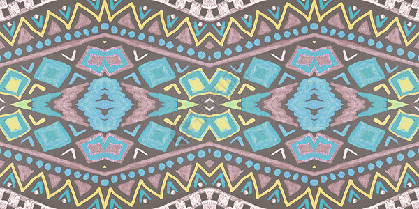 无缝的种族背景 几何阿兹台克图案纺织品插图部落打印地毯风格艺术丝带马赛克织物图片