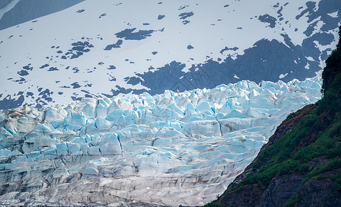 门登霍尔冰川熔化美国高清图片