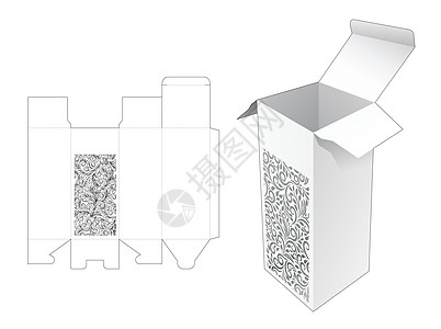 保存的花粉盒切碎模板和 3D 模型图片