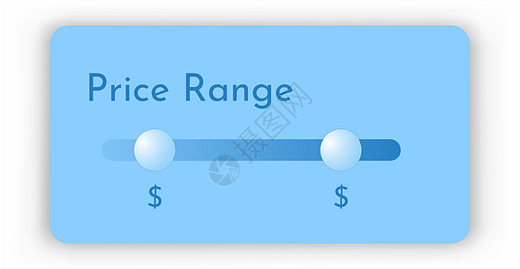 您 uiux 设计概念的价格范围过滤器菜单图表适应症推介会控制按钮滚动滚动条信息框架图片