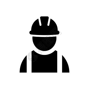 建筑施工工人图标 建筑承包商男人建设者工厂网络修理工帽子员工经理头盔职业图片