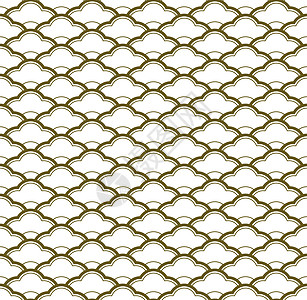 无缝几何图案 日本白背景波浪 白色背景装饰品风格瓷砖格子纺织品曲线打印彩虹织物海洋图片