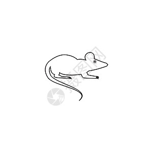 鼠标图标动物老鼠打印艺术宠物夹子荒野卡通片哺乳动物草图图片