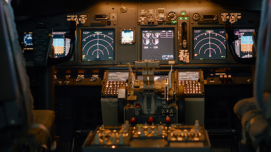 无人在空航空飞机上使用仪表板控制面板图片