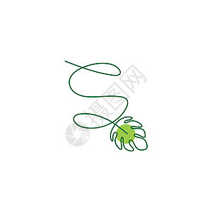 形成字母图标设计插图的怪兽植物花园叶子森林生长字体温泉标签数字农场生态图片