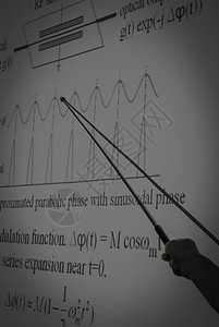 带有指针棒的演示式研究商业研究员学生投影仪场景科学家商务会议室屏幕图片