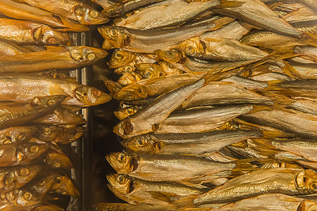 小型鱼苗斑鱼海鲜本底食物饮食菜肴市场蓝色油炸营养条纹美食盘子图片