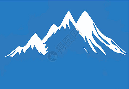 山顶和山顶风雪太阳晴天岩石滑雪森林风景远足冰川天空旅游图片