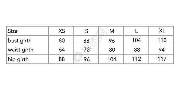 尺码表草图澳大利亚高清图片