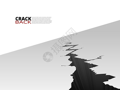 地面裂缝和洞穴 地震后插图环境沙漠罢工地质学休息差距损害灾难碰撞图片