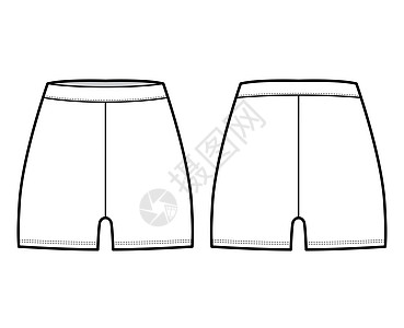 以自然腰 高涨 微长显示技术时装图示 单式训练裤 一松紧带规格运动男人短裤草图女士睡衣针织服装图片