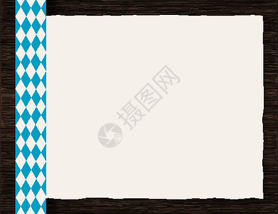 啤酒桌菜单或传单的矢量10月背景 带有木制背景和粗纸页的古老生锈设计酒吧市场酒店边界乡村蓝色桌子酒馆插图海报图片