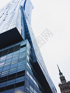 波兰华沙的现代建筑 — 城市 金融区 商业和金融环境概念图片