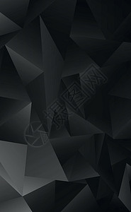 不同大小的黑色和灰色抽象梯度三角形  矢量墙纸马赛克商业坡度水晶装饰品网络横幅技术插图图片
