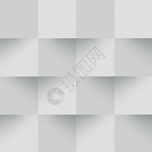 摘要白背景 网络模板 带阴影的方形  矢量折纸建筑学正方形几何商业海报横幅网站马赛克风格图片