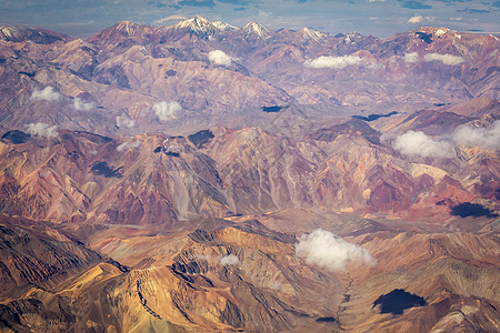 安第斯山脉和阿塔卡马的空中观测 火山地貌剧烈国家环境山脉摄影天空高原荒野旅行盐滩蓝色图片