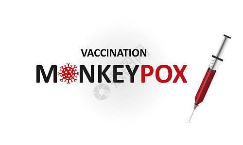防猴子天花病毒的班纳疫苗接种 大面积爆发猴子天花病毒 矢量说明图片