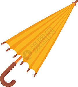 黄色的折叠伞 流星体概念图片