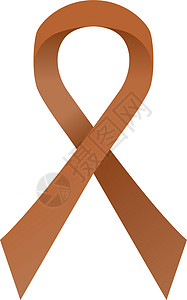 棕色意识丝带 抗烟草和直肠癌运动图片