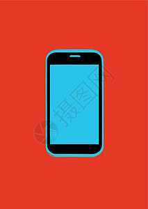 移动电话的插图用户空白屏幕展示网络技术触摸屏框架商业电子图片