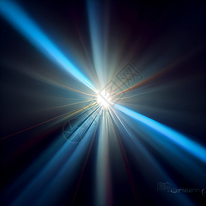 黑色背景的蓝光镜头照明弹镜片阳光相机活力闪光辉光魔法光束耀斑磁盘图片