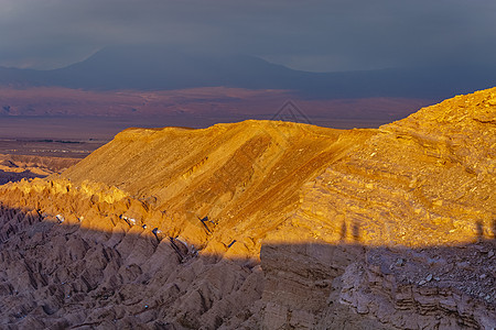 月球谷 日落时的月亮山谷德拉月露娜 智利 南美洲阿塔卡马沙漠表面旅游孤独全景目的地沙丘爬坡岩石橙色摄影图片