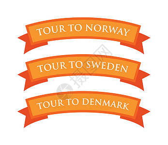 前往挪威 瑞典和丹麦旅游背景图片