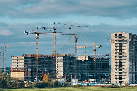 建筑工地背景框架脚手架摩天大楼住宅基础设施房地产工作城市天空金属图片