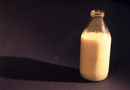 牛奶瓶背景液体黑色瓶子包装烹饪奶制品玻璃背景图片
