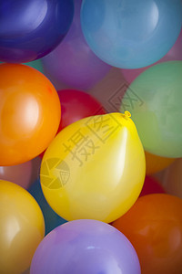 彩色气球蓝色彩虹橙子庆典颜色绿色青色黄色生日背景图片