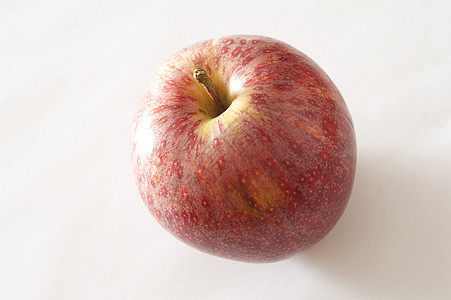 白色背景的新鲜红苹果红色水果食物饮食图片