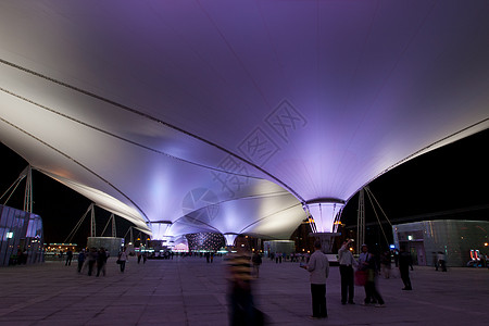 建筑细节金属夜景织物纺织品建筑学展览博览会天篷图片