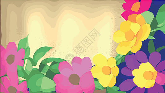 打印横向春季背景 在面黄色背景 复制空间 文本空间上隔离有彩色hyacinths孩子横幅海报环境生日花束花园孩子们植物群婚礼图片