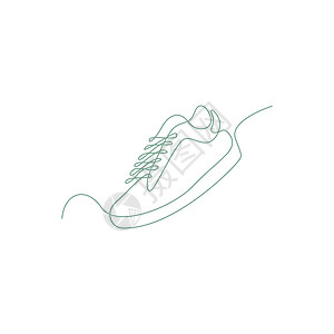 鞋线艺术设计运动鞋草图绘画皮革运动鞋类黑色图片
