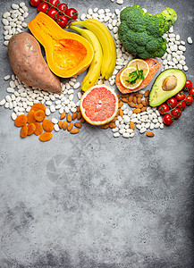 钾的天然食物来源杏仁柚子营养香蕉排毒饮食蔬菜高血压矿物坚果图片