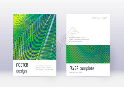 最小覆盖设计模板集 Green abst目录墙纸插图专辑传单海报打印杂志推介会文件夹图片