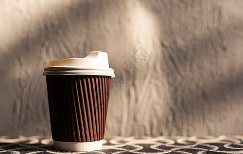 咖啡店的纸杯咖啡杯液体公司咖啡商业杯子早餐零售桌子回收咖啡屋图片