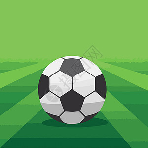 足球在球场上插图体育场联盟绿色圆形团队背景图片