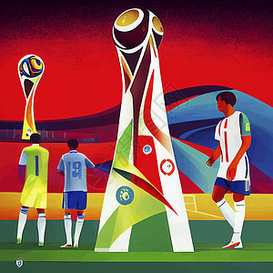 卡塔尔2022年足球世界杯插图圆形绿色体育场运动杯子联盟团队图片