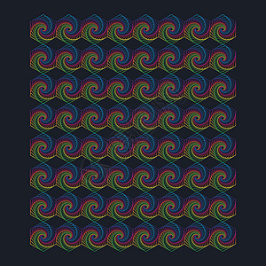 六边形螺旋旋旋涡旋流设计艺术作品网络圆圈标识螺旋黑色边界装饰涡流墙纸白色图片