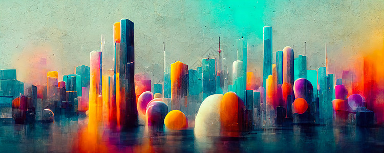 抽象色彩纹理 现代未来主义模式 数字城市概念网络白色艺术插图蓝色粉色紫色图片