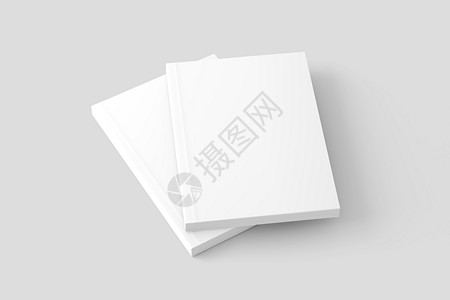 软封薄 封面白空白 3D 成文模版学习纸板教育杂志小样小册子床单展示渲染广告图片