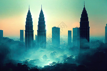 双子塔是全世界从10楼到0楼的最高建筑 在吉隆坡的2号食用区图片