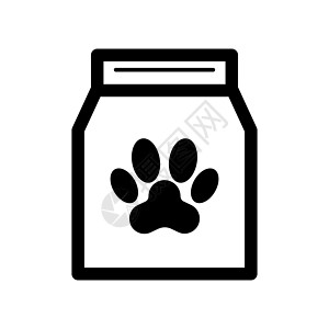 简单的狗食品图标 宠物食品 矢量图片