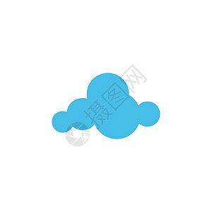 Cloud 图标徽标插图设计模板收藏标识托管网络天空气候网站卡通片电脑技术图片