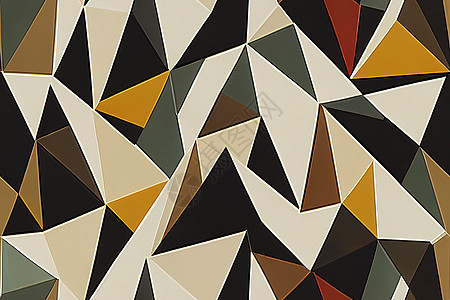 无缝现代几何三角网格模式图片